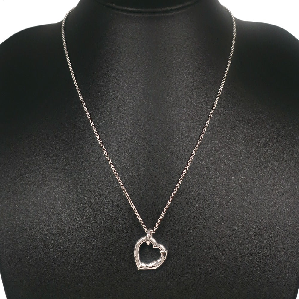 GUCCI Necklace Silver925 Silver Bamboo Heart Women