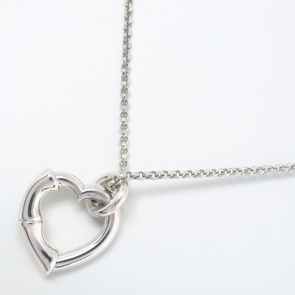 GUCCI Necklace Silver925 Silver Bamboo Heart Women