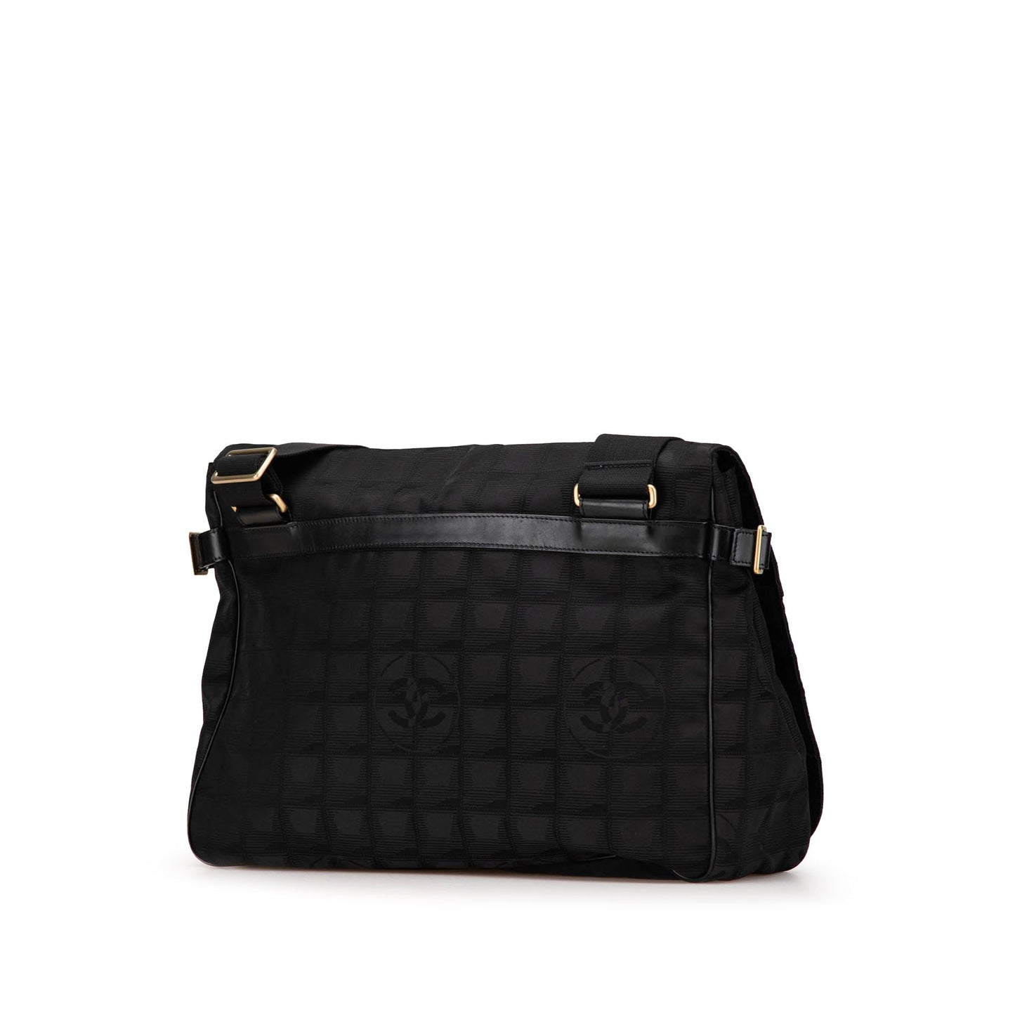 Black Chanel New Travel Line Nylon Crossbody