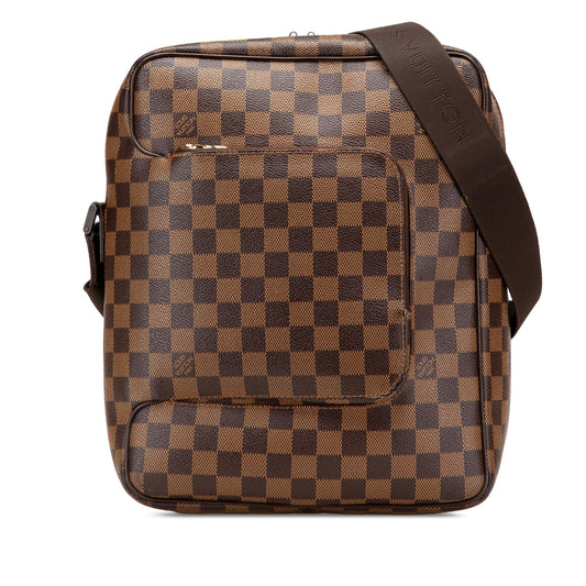 Brown Louis Vuitton Damier Ebene Olav MM Crossbody Bag