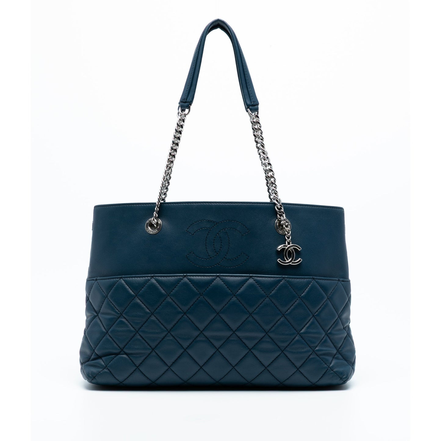 Blue Chanel Medium Quilted Lambskin Urban Delight Tote