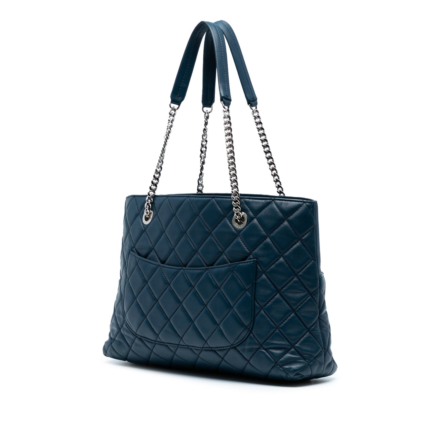 Blue Chanel Medium Quilted Lambskin Urban Delight Tote