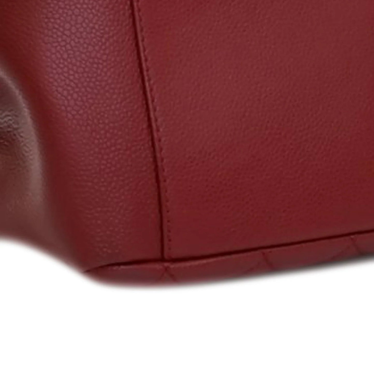 Red Chanel Caviar Grand Shopping Tote