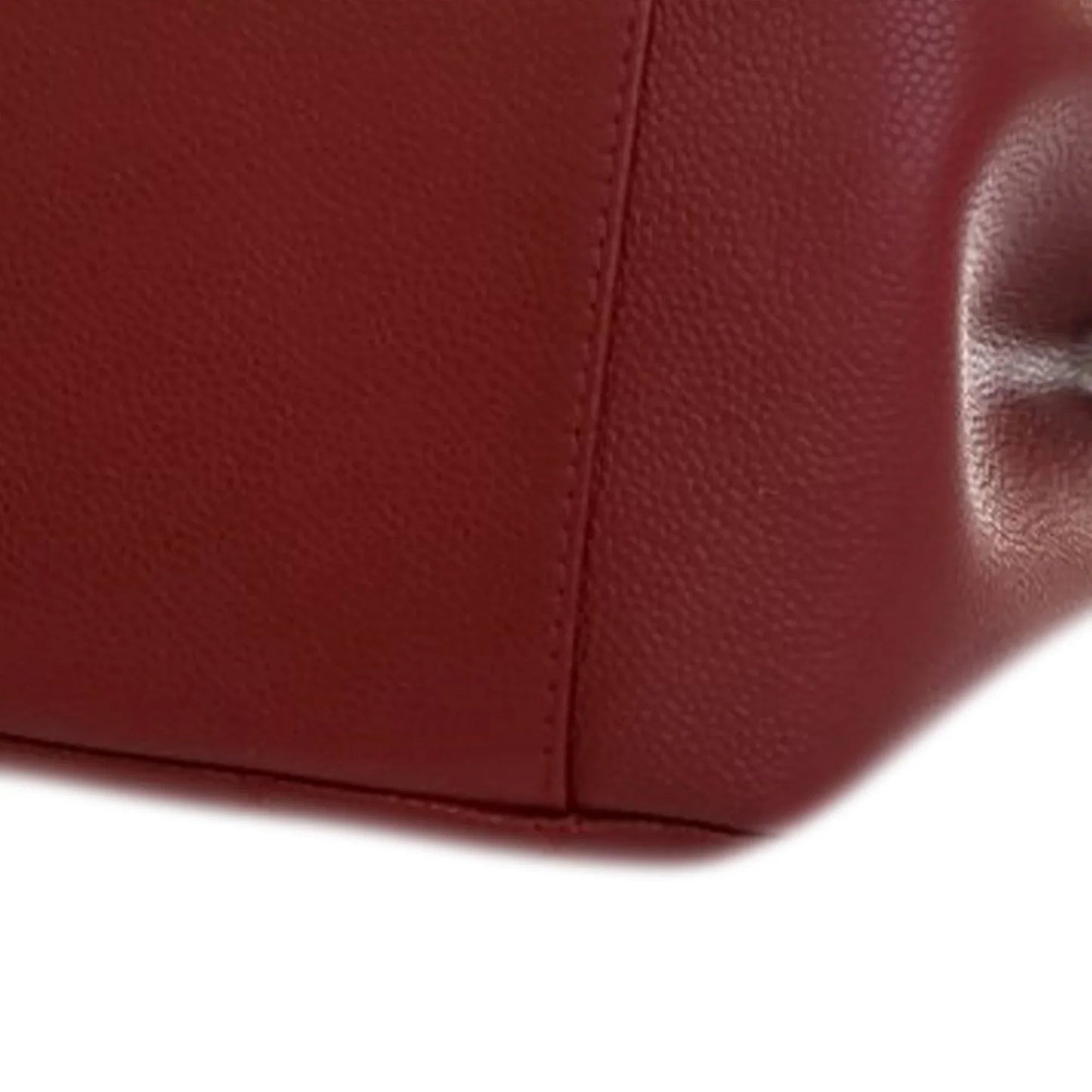 Red Chanel Caviar Grand Shopping Tote