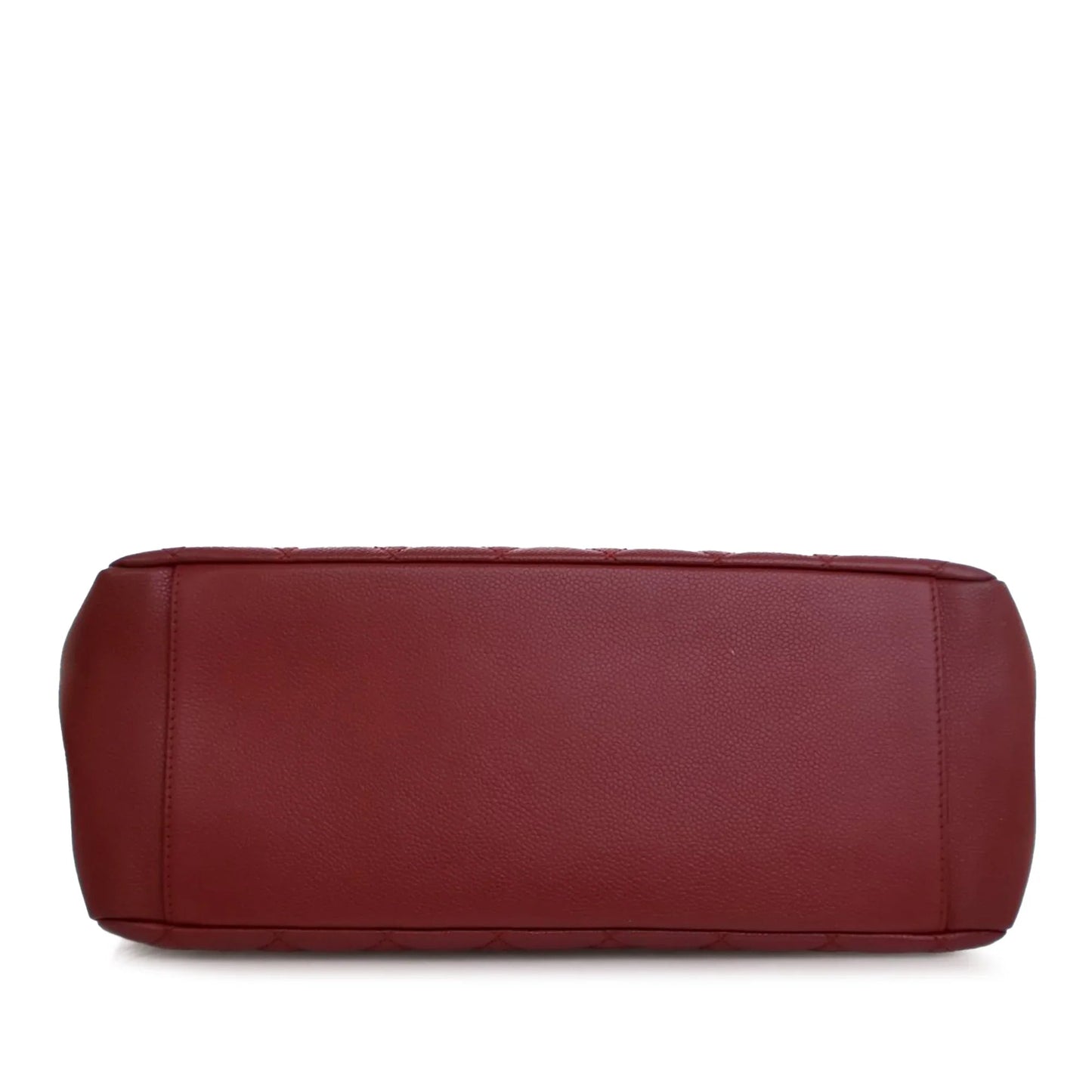 Red Chanel Caviar Grand Shopping Tote