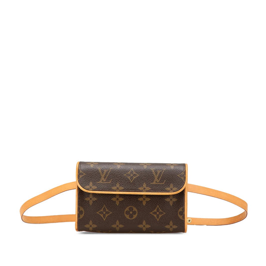 Brown Louis Vuitton Monogram Pochette Florentine Belt Bag