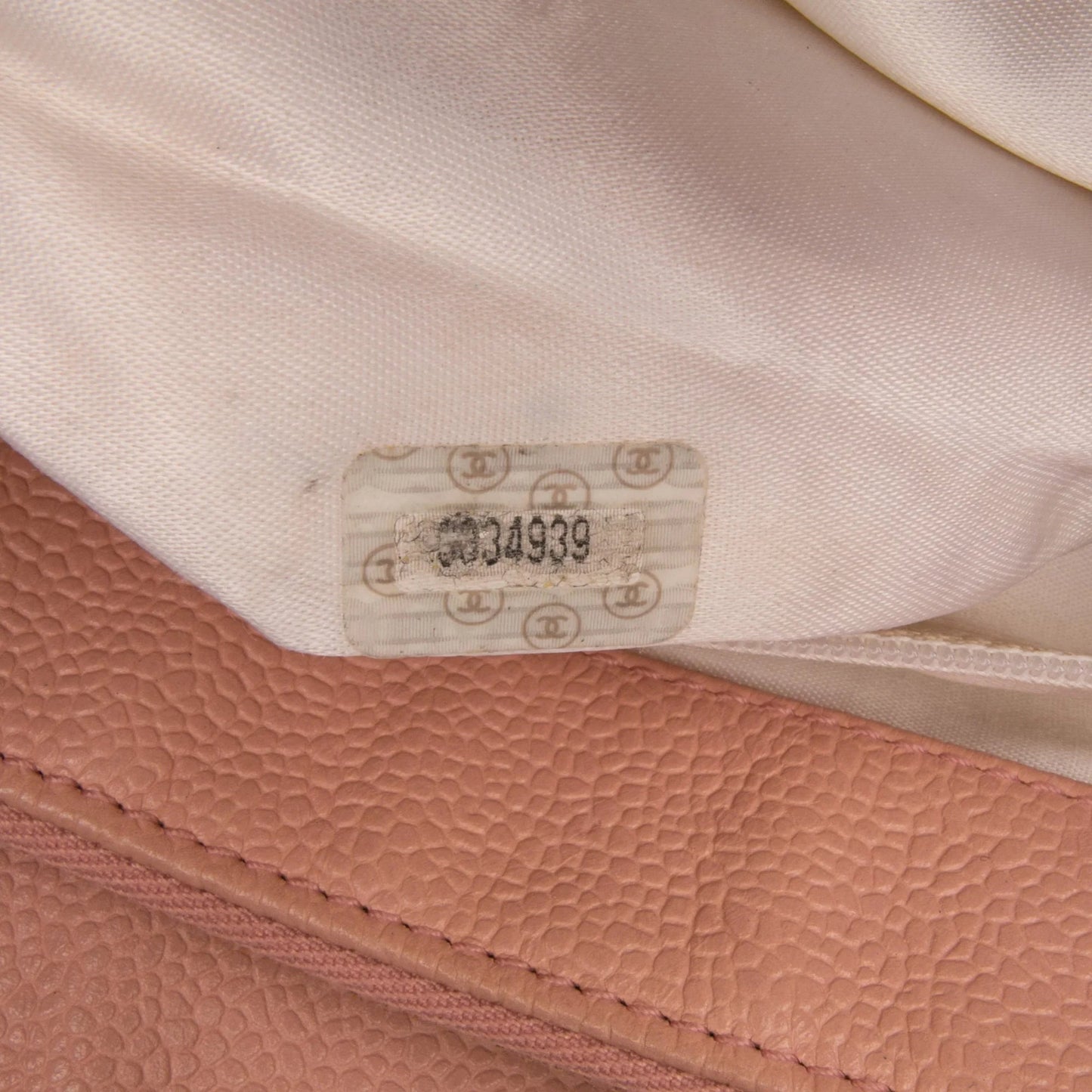 Pink Chanel CC Caviar Chain Tote
