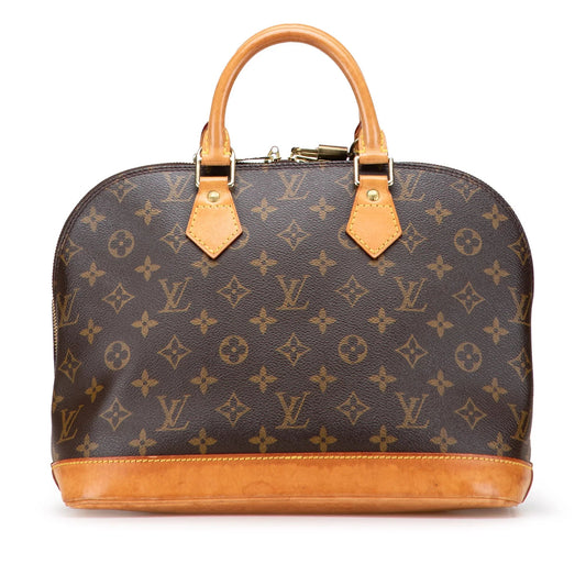 Brown Louis Vuitton Monogram Alma PM Handbag