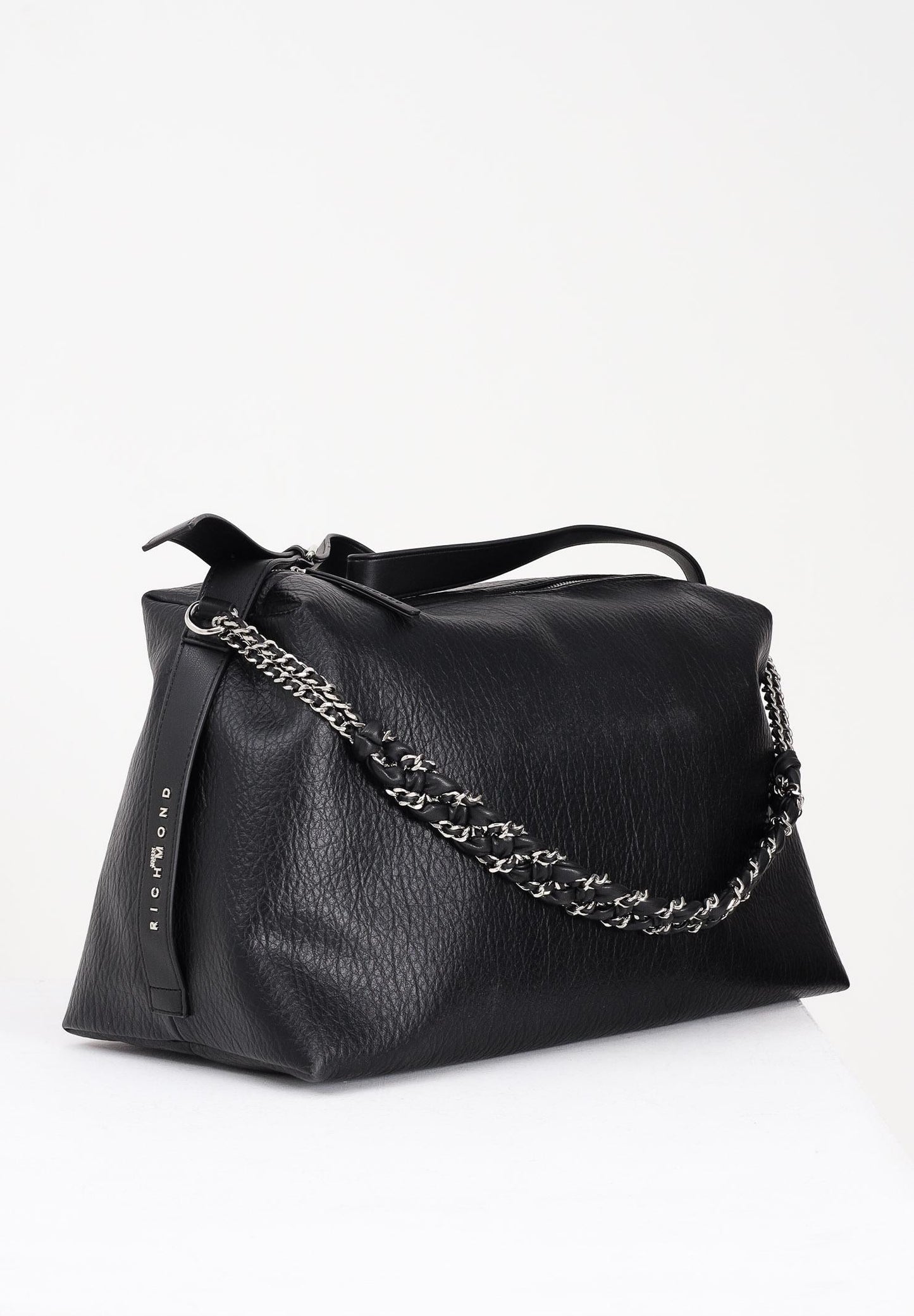 Shopper nera da donna con logo