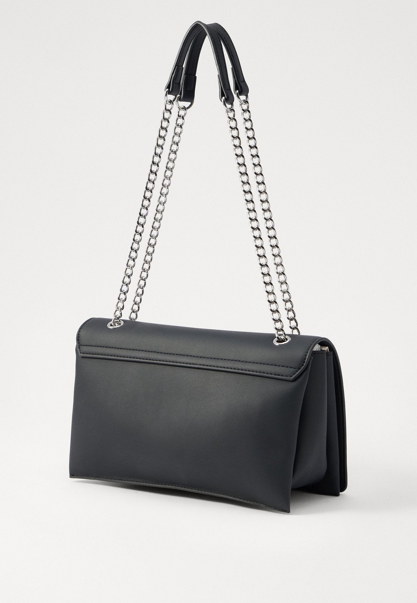 BORSA A SPALLA LOVE MOSCHINO SILVER