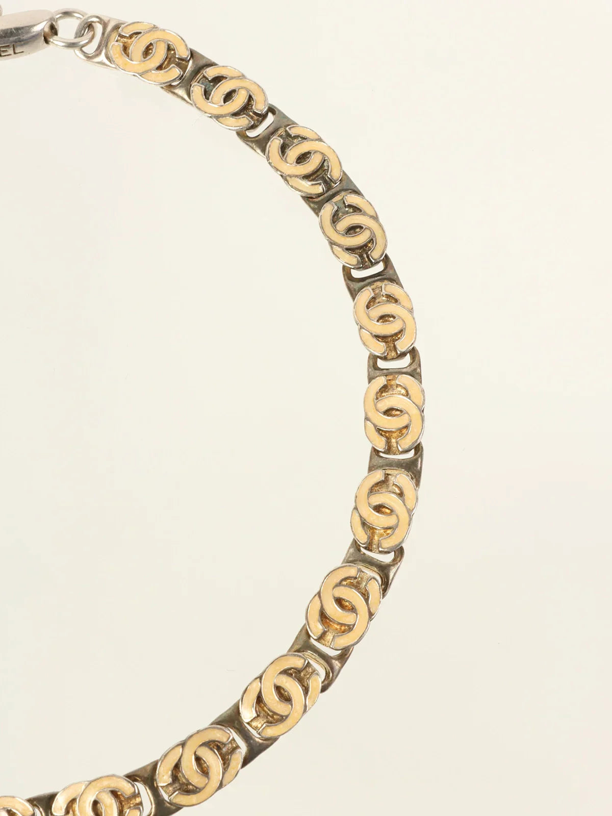 CHANEL 2000 Made Cc Mark Chain Necklace Silver
