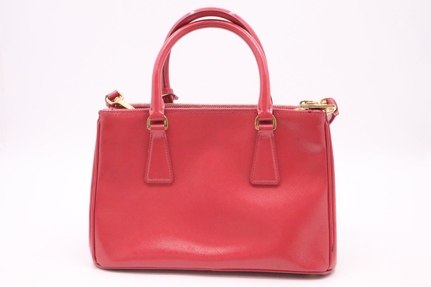 Prada Medium Galleria in Pink Patent Leather