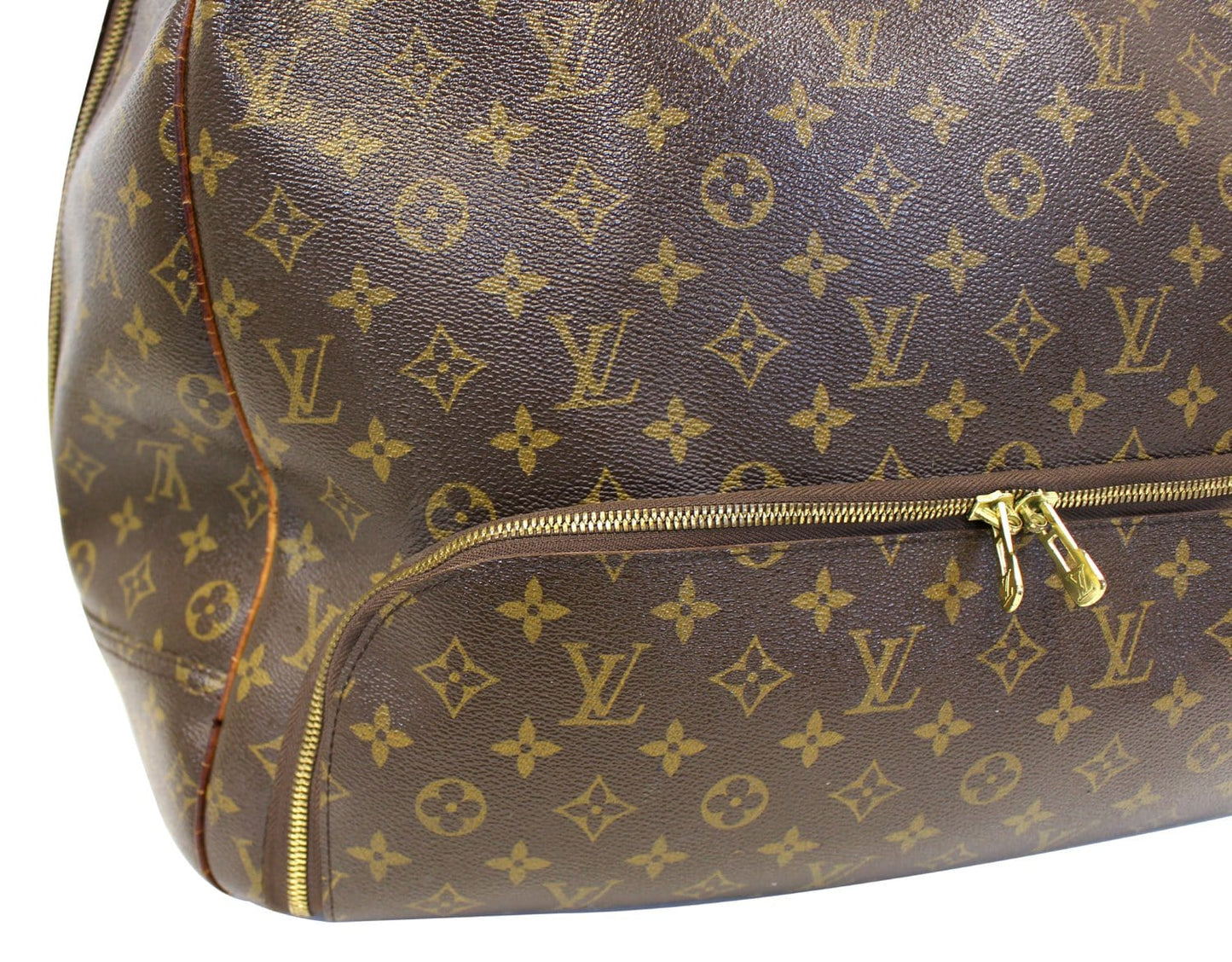 LOUIS VUITTON Monogram Evasion Brown Boston Travel Bag