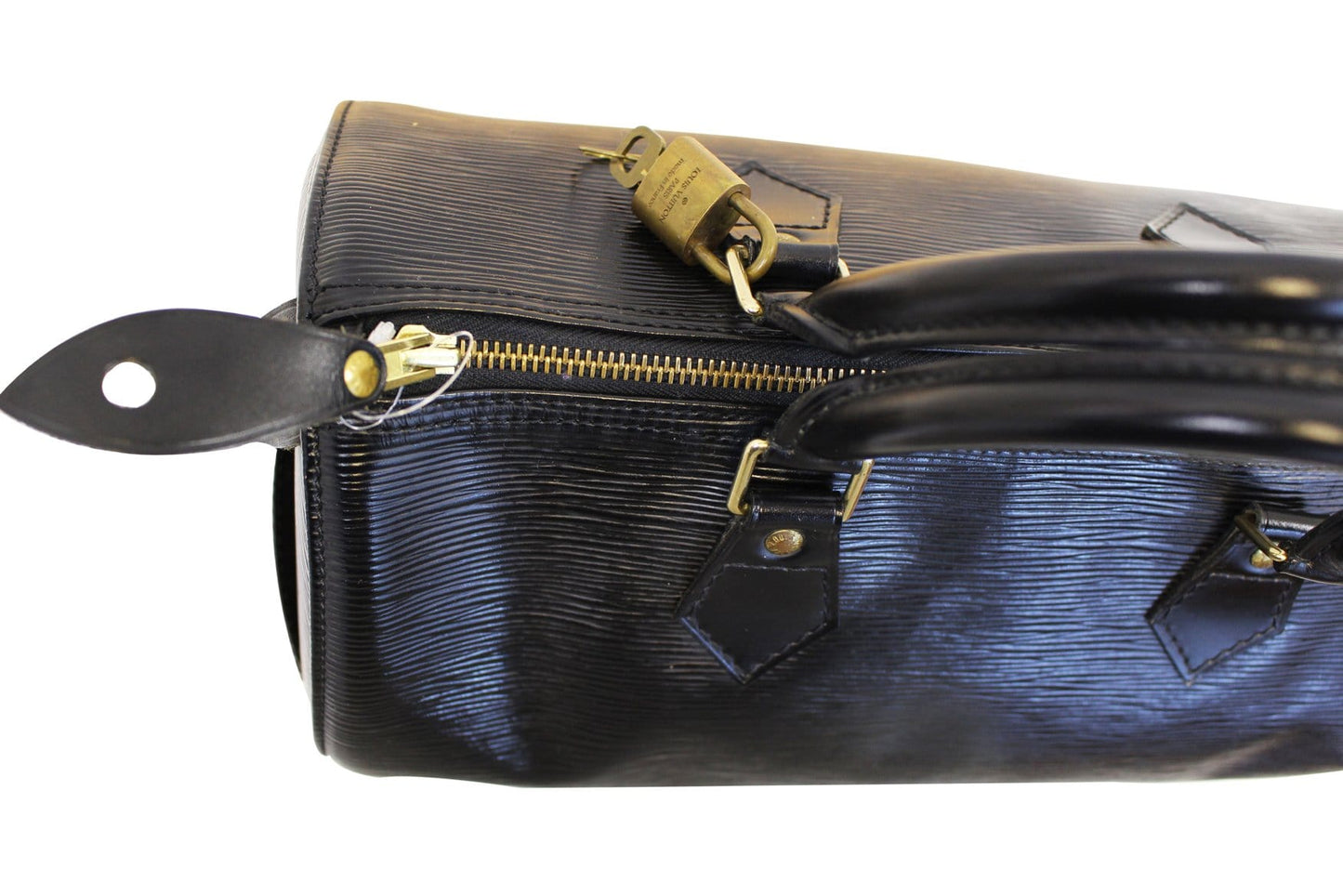 LOUIS VUITTON Epi Leather Black Speedy 30 Satchel Bag