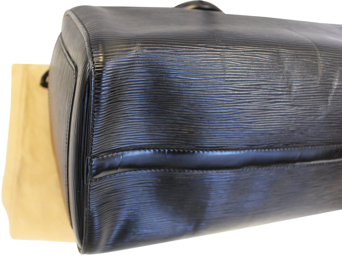 LOUIS VUITTON Epi Leather Black Speedy 30 Satchel Bag