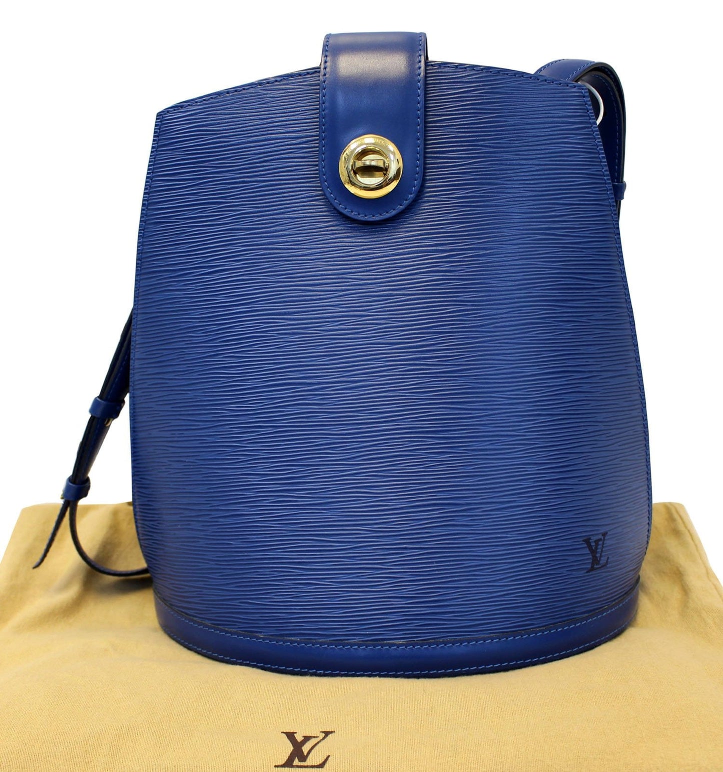 LOUIS VUITTON Shoulder Bag  Epi Leather Cluny Blue