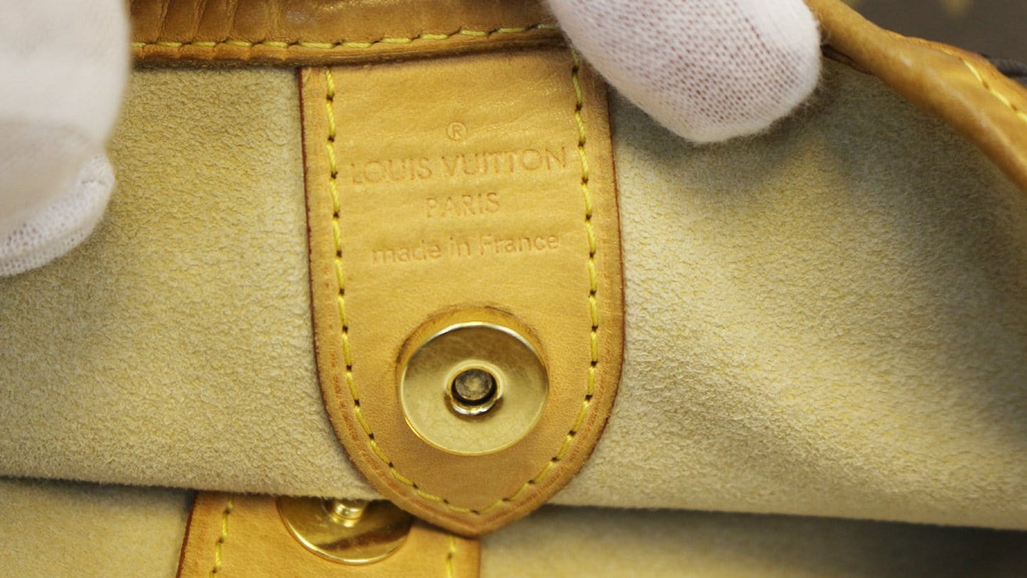 LOUIS VUITTON Monogram Galliera PM Brown Shoulder Handbag