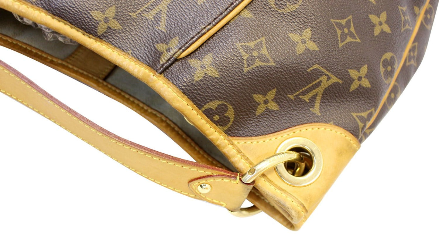 LOUIS VUITTON Monogram Galliera PM Brown Shoulder Handbag