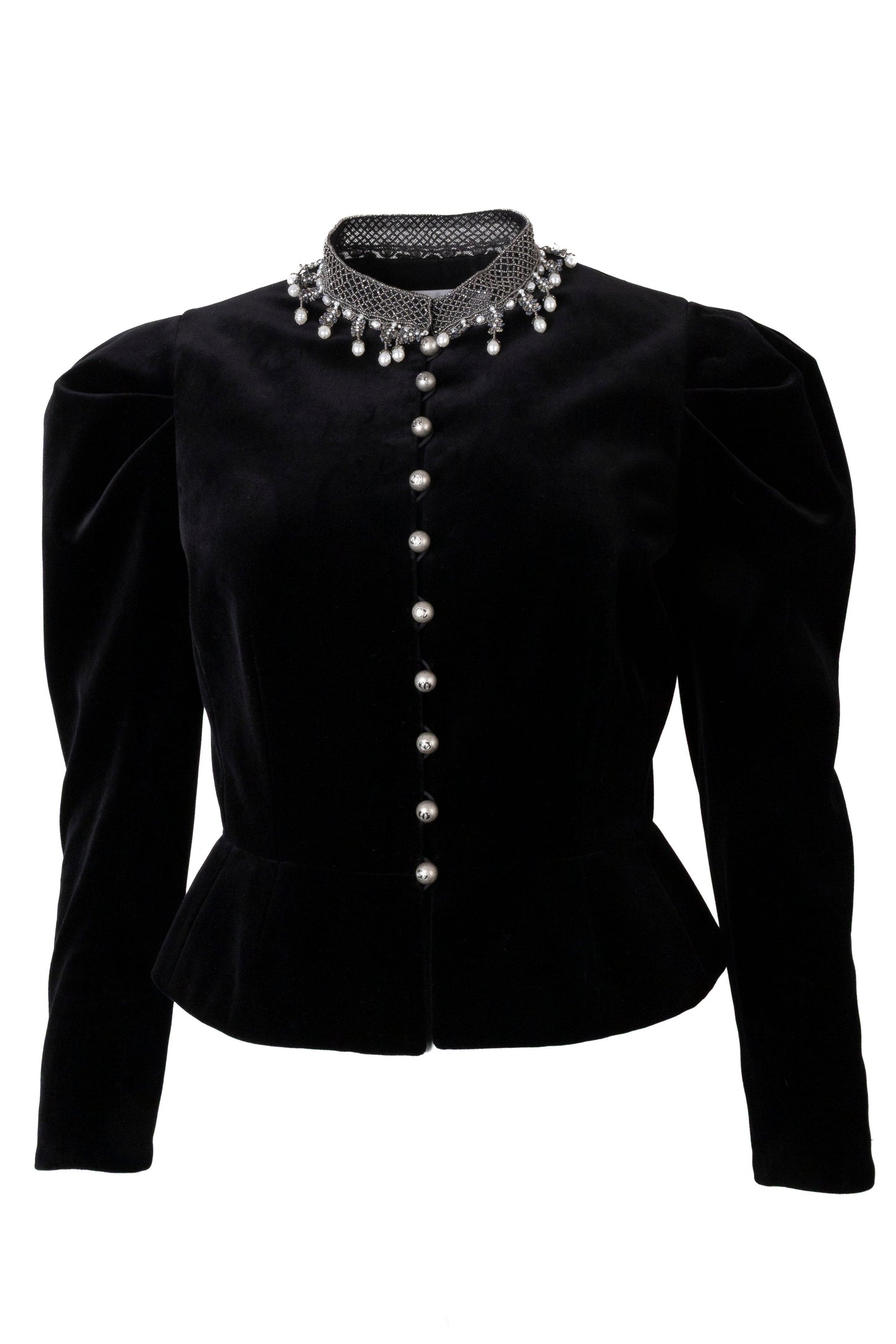CHRISTIAN DIOR Pearl Jacket Velvet Cruise 2025 Black