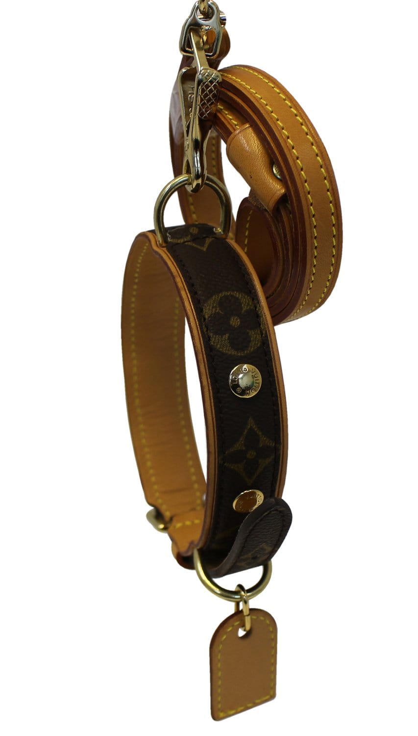 LOUIS VUITTON Monogram Collier Baxter Dog Leash MM Lead