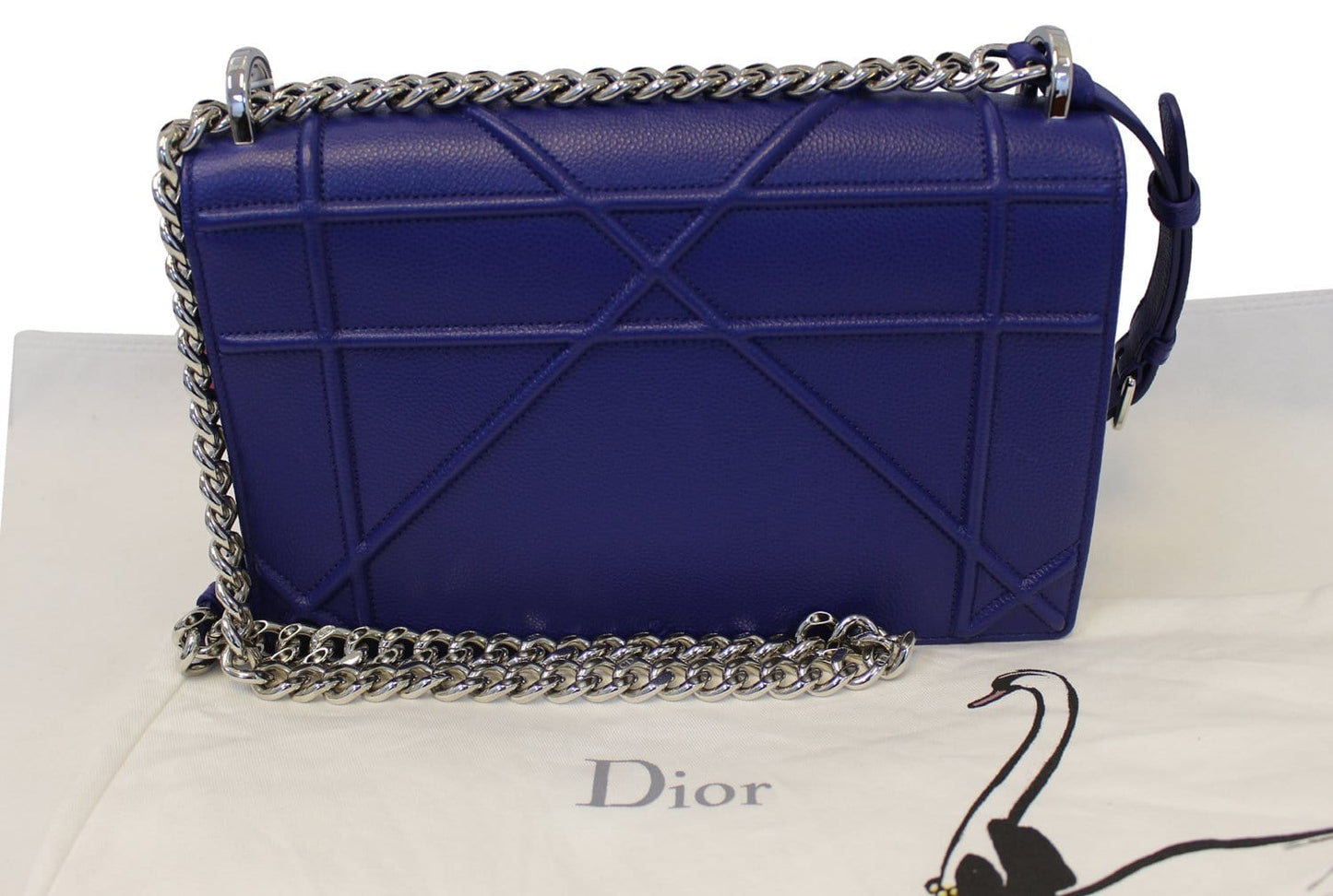 CHRISTIAN DIOR Handbag - Blue  Leather Diorama Bag
