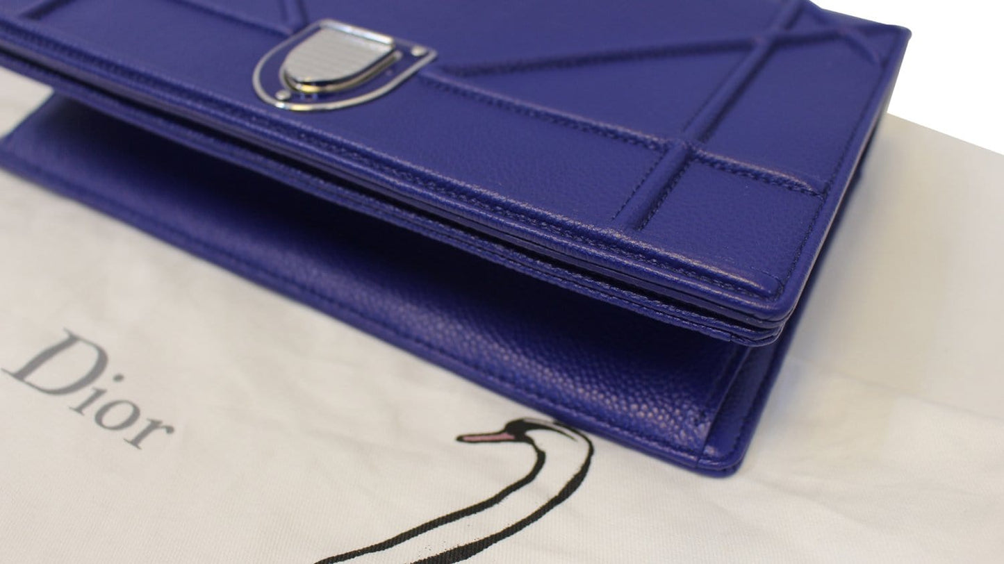 CHRISTIAN DIOR Handbag - Blue  Leather Diorama Bag