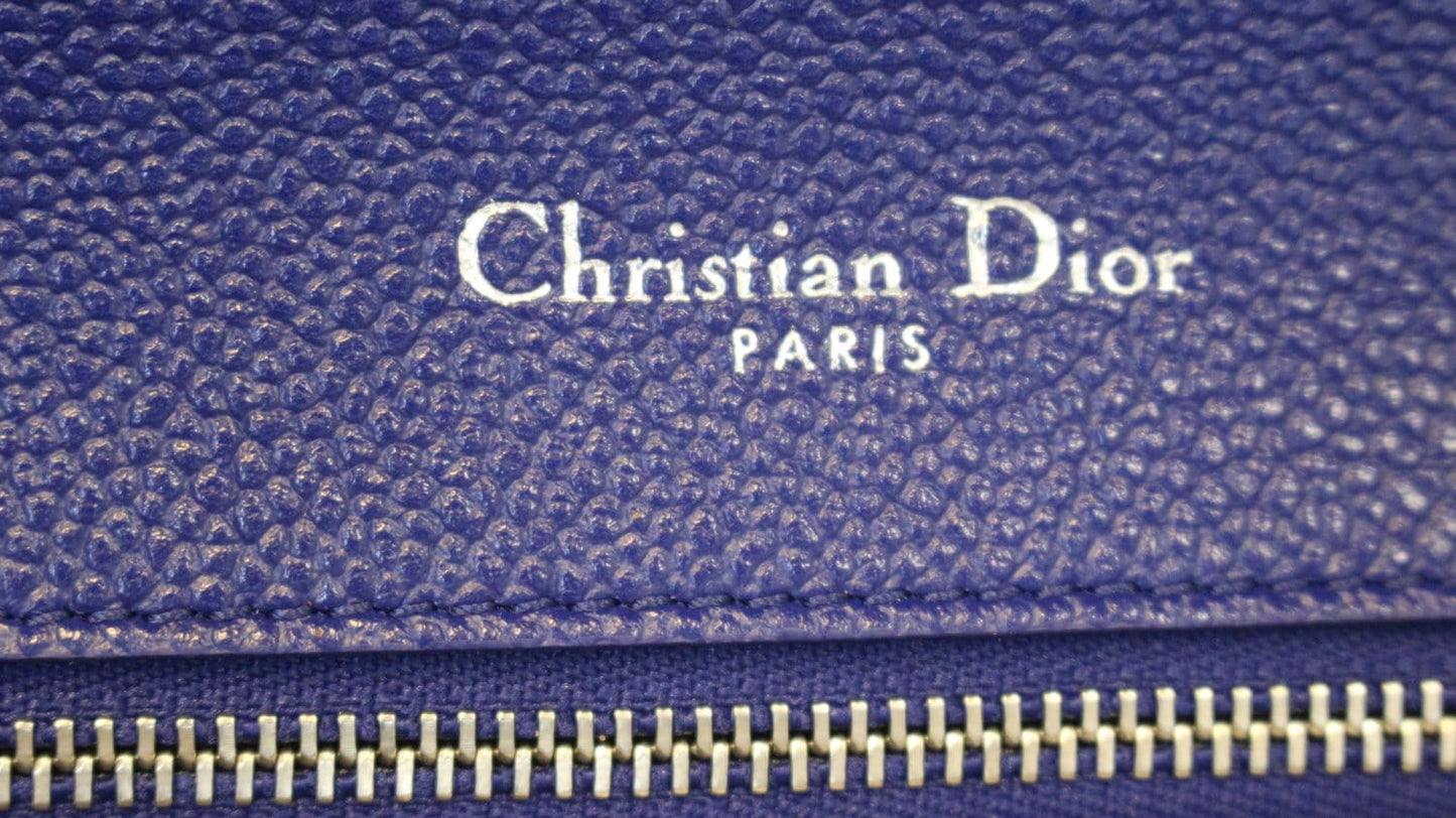 CHRISTIAN DIOR Handbag - Blue  Leather Diorama Bag