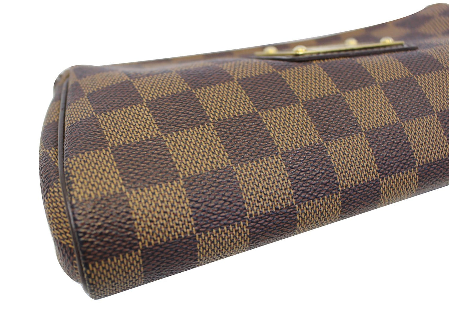 LOUIS VUITTON Damier Ebene Pochette Eva Clutch Shoulder Crossbody Bag