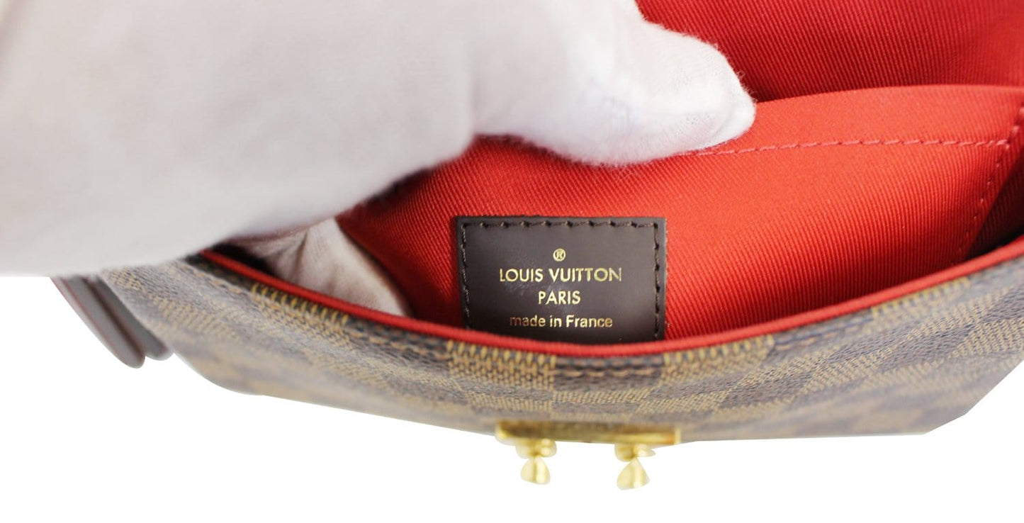 LOUIS VUITTON Damier Ebene Croisette Shoulder Bag