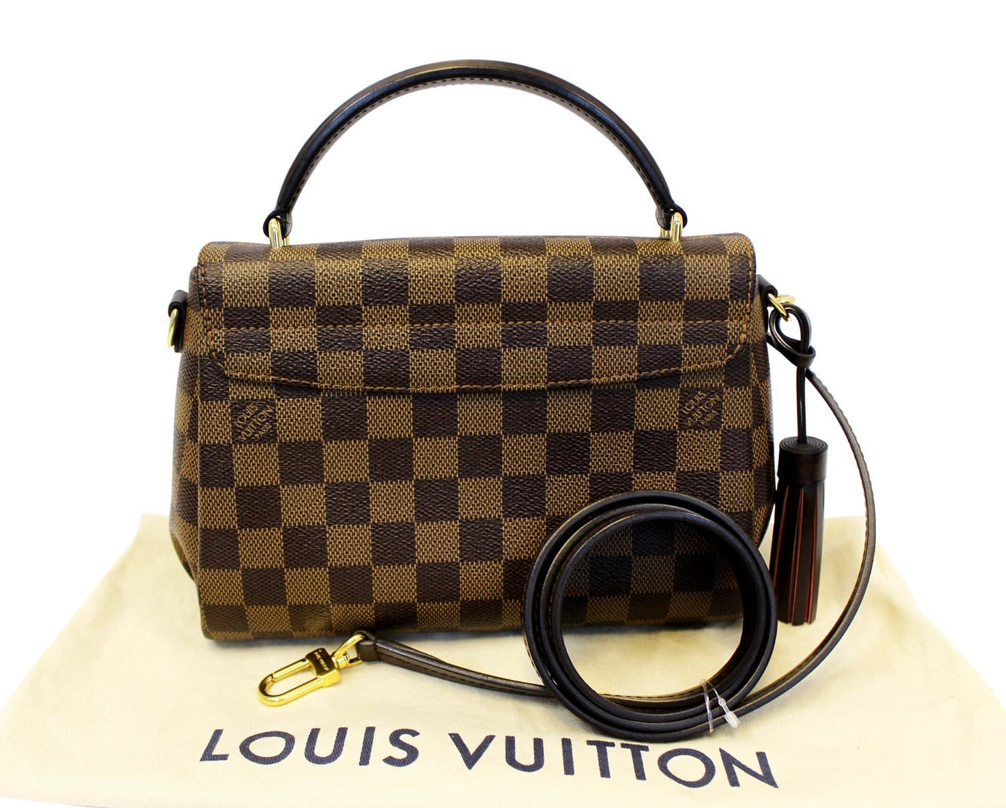 LOUIS VUITTON Damier Ebene Croisette Shoulder Bag