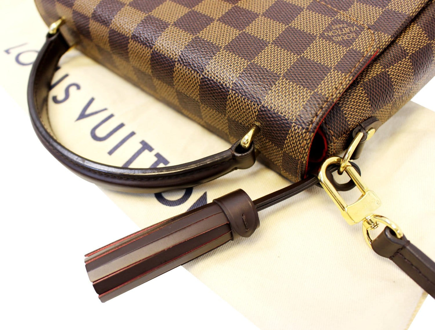 LOUIS VUITTON Damier Ebene Croisette Shoulder Bag