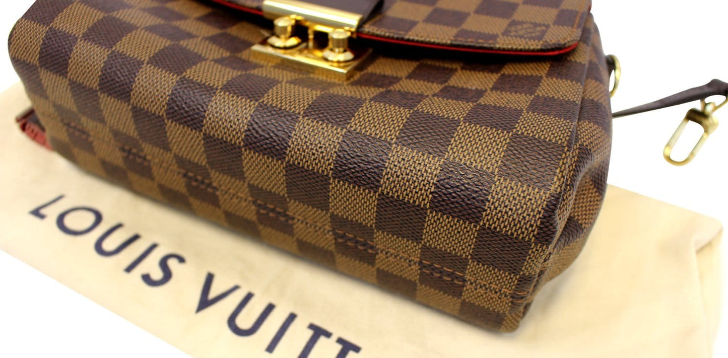 LOUIS VUITTON Damier Ebene Croisette Shoulder Bag
