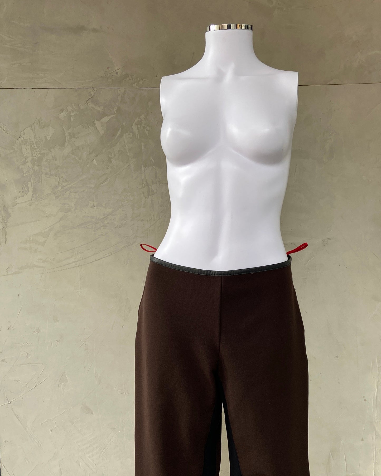 PRADA SPORT FW1999 TWO-TONE BROWN NYLON TRO RS - L