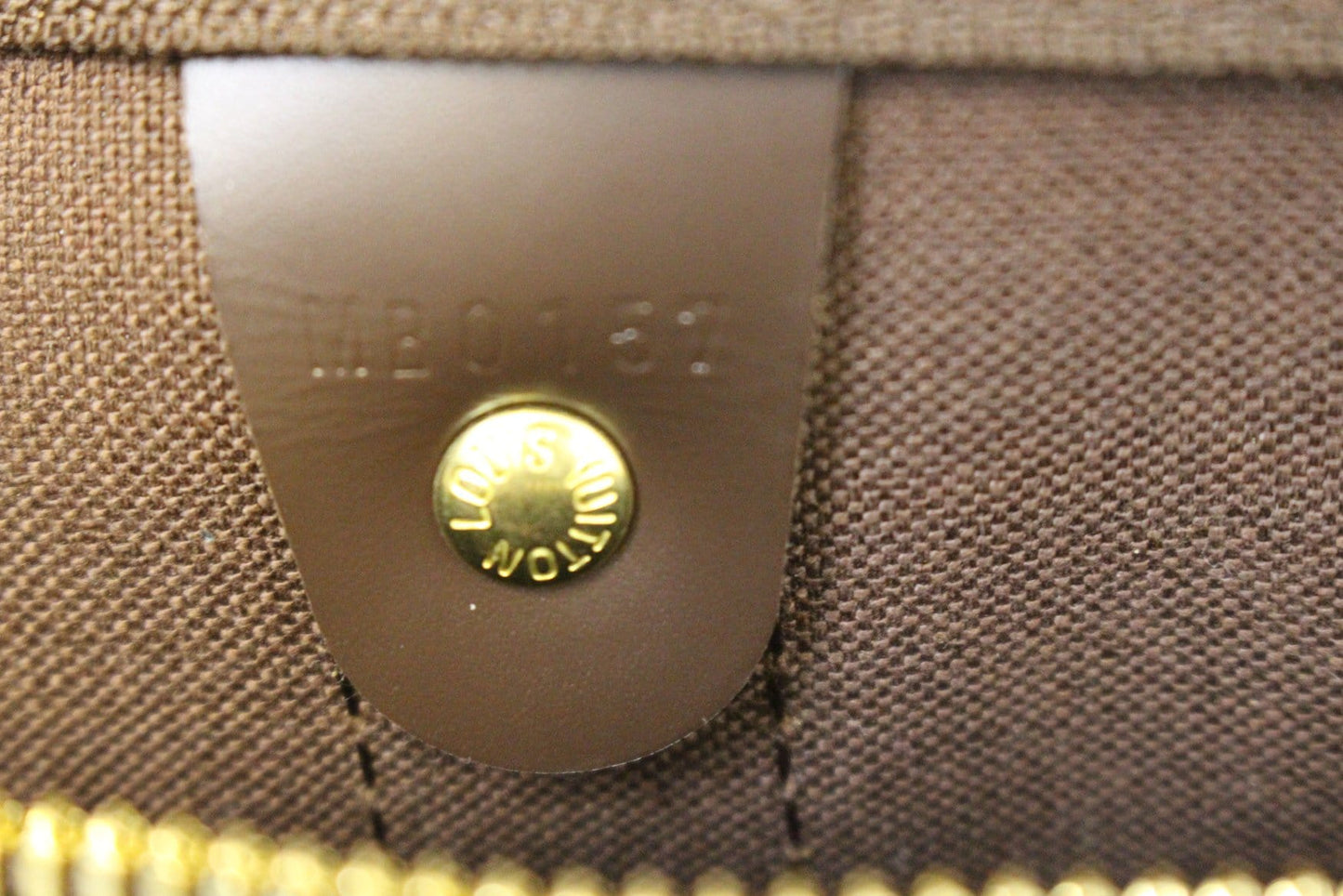 LOUIS VUITTON Damier Ebene Keepall 45 Travel Bag