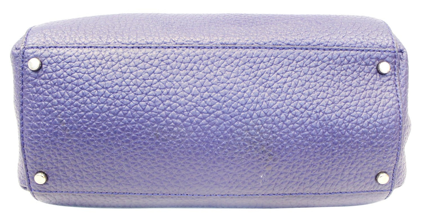 KATE SPADE Pebbled Leather Blue Shoulder Bag