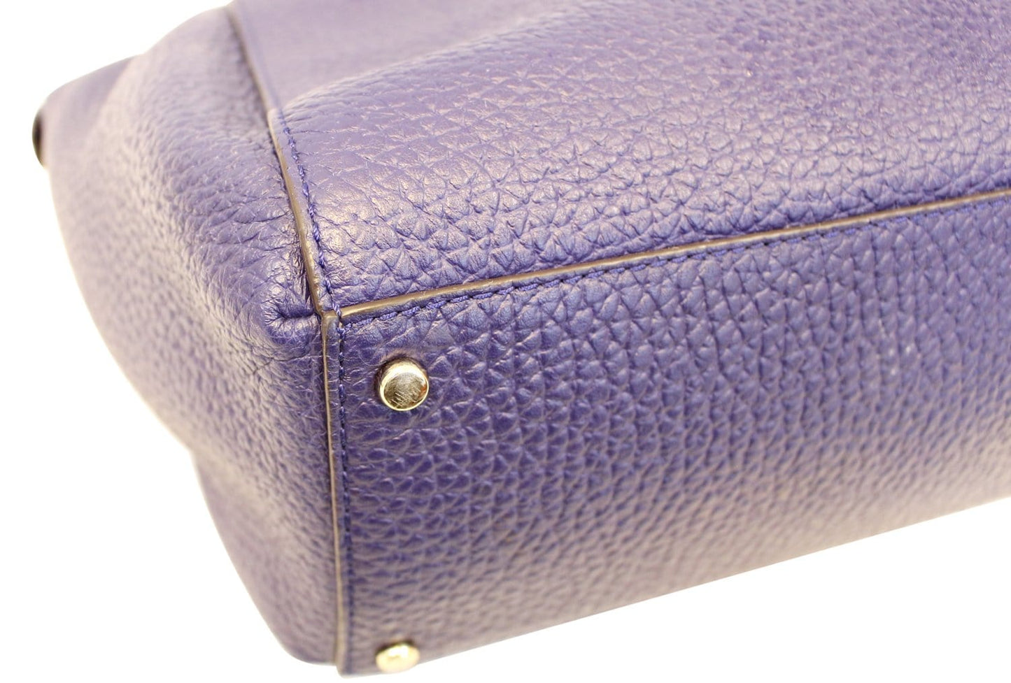KATE SPADE Pebbled Leather Blue Shoulder Bag