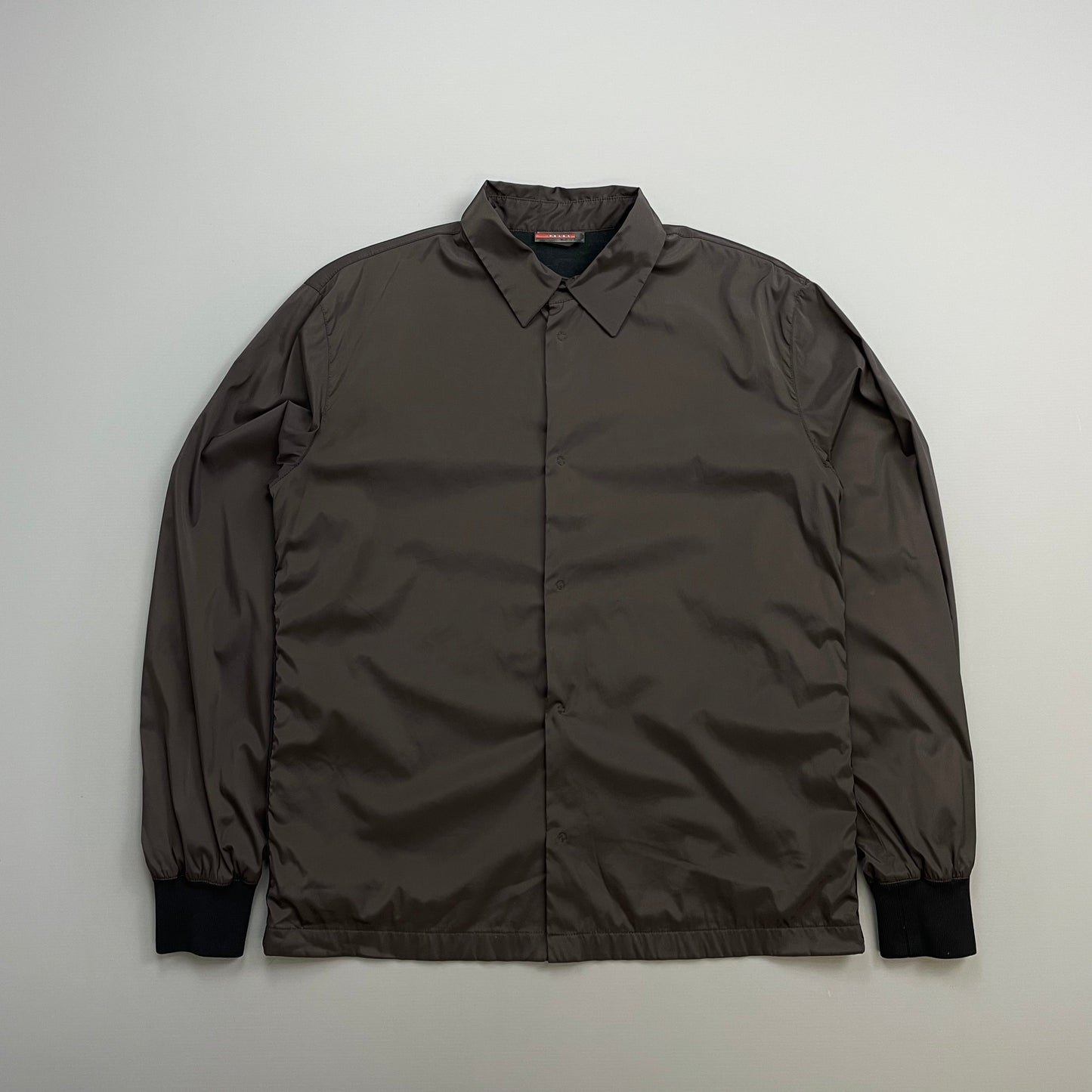 Prada Sport Khaki FW00 Nylon Overshirt Coach Jacket