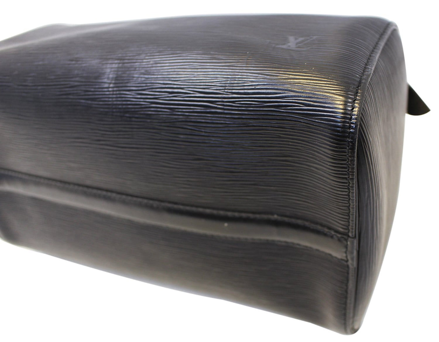LOUIS VUITTON Speedy 30  Epi Leather Black  Satchel Bag