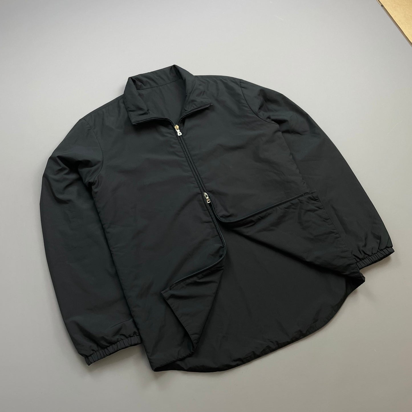 Prada Sport Black 00s Minimalistic Padded Windbreaker Track Jacket