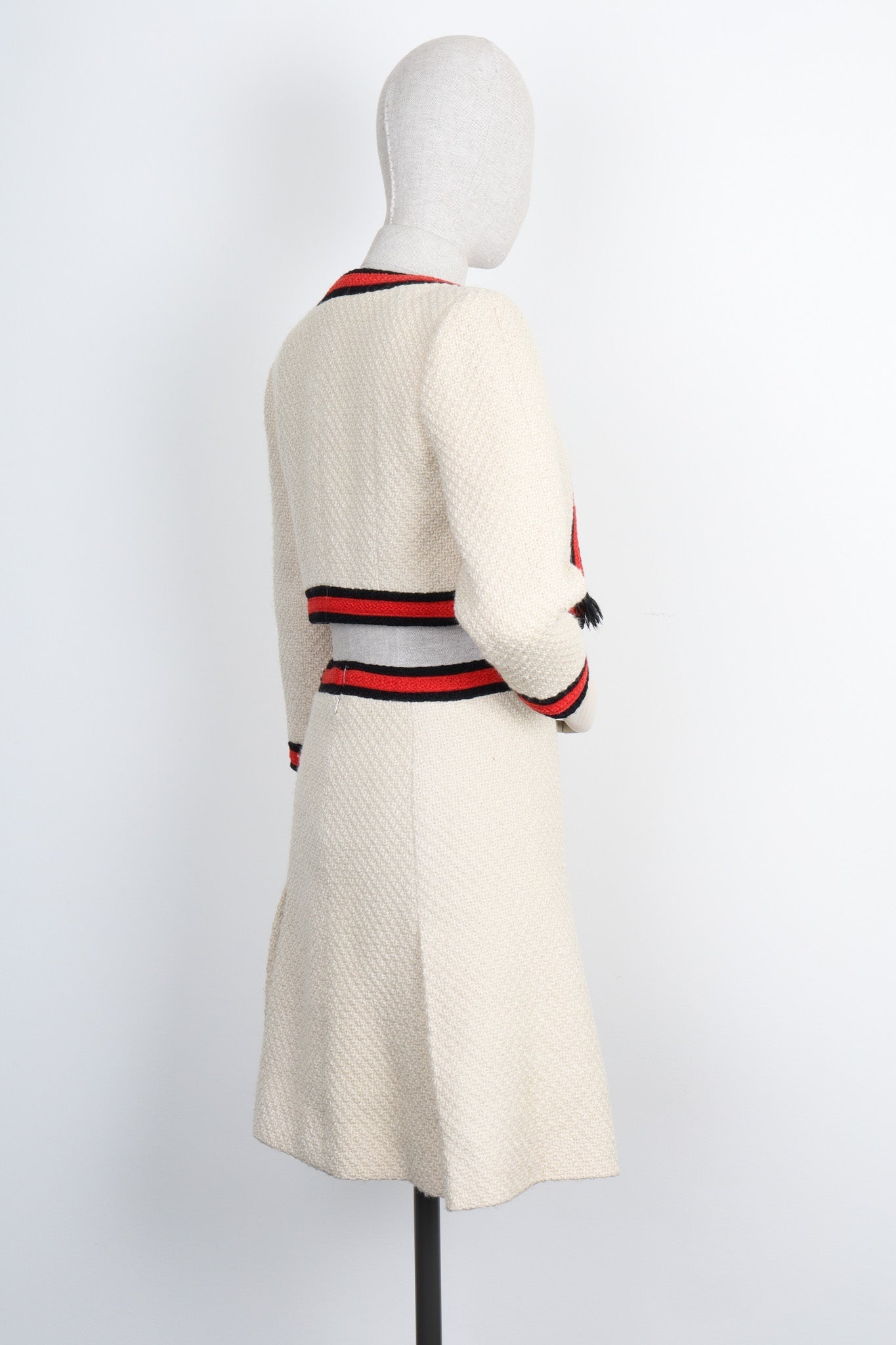 CHANEL Two-Piece Tweed Beige 01A