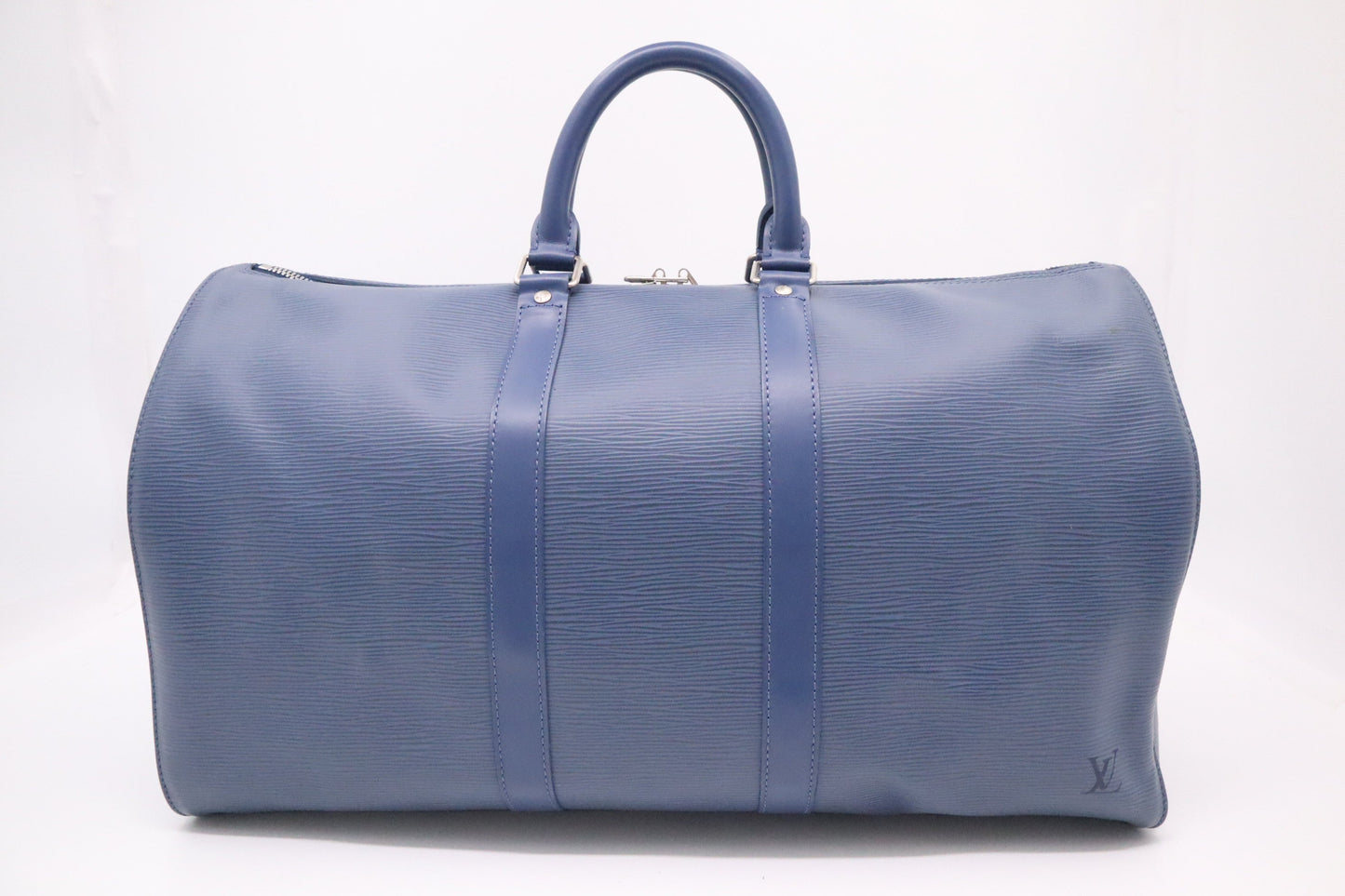 Louis Vuitton Keepall 45 in Navy Blue Epi Leather