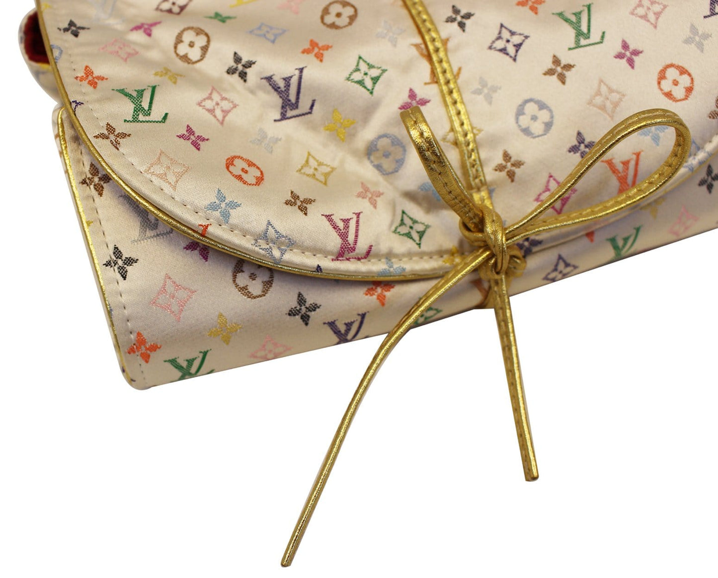 LOUIS VUITTON Monogram Multicolor Satin Trousse Bijoux Jewellery Case