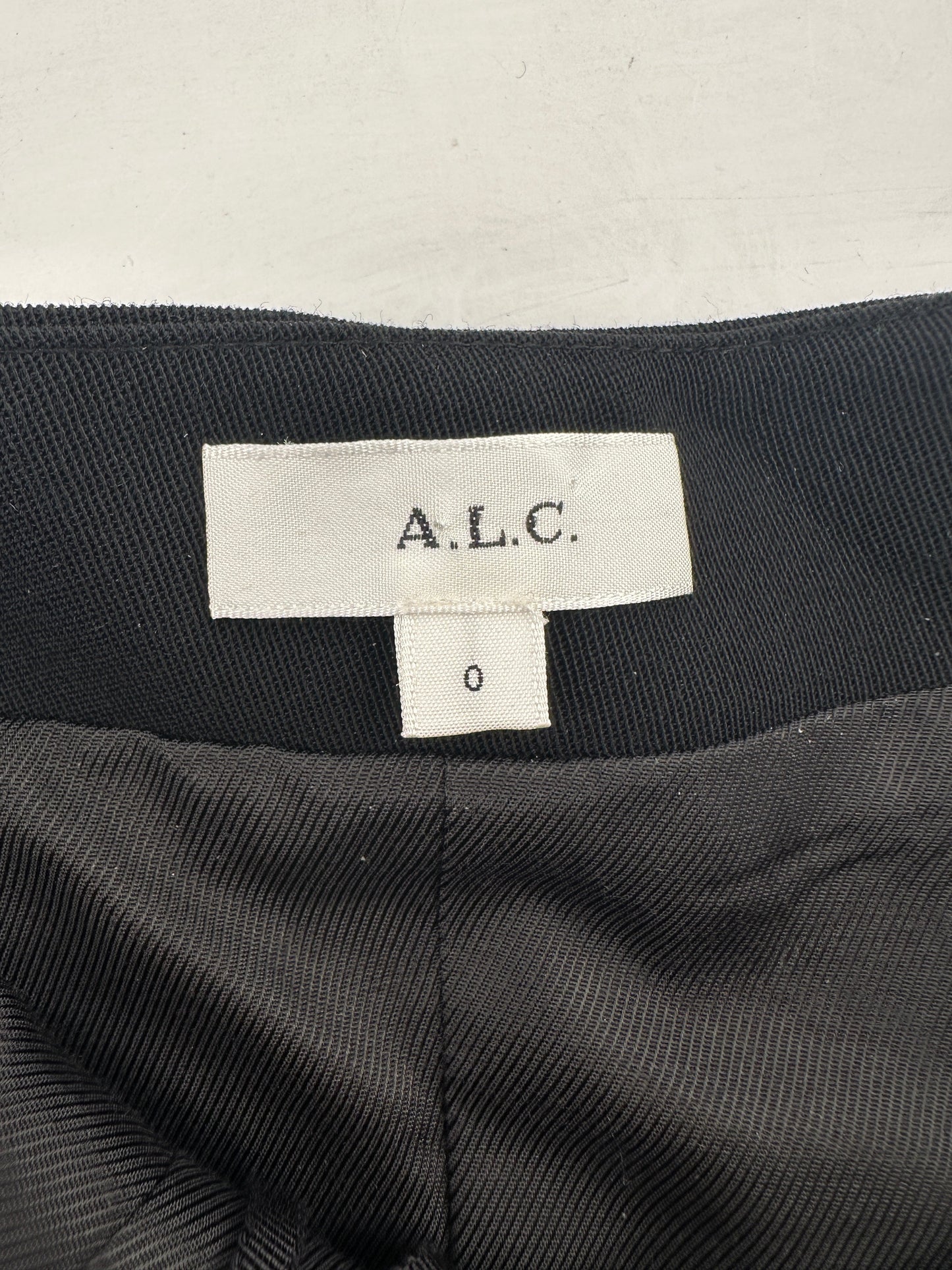 A.L.C Black Tailored Waistcoat and Wide Leg Tro r Set Top Size US 0 (UK 4) Tro rs Size US 2 (UK 6)