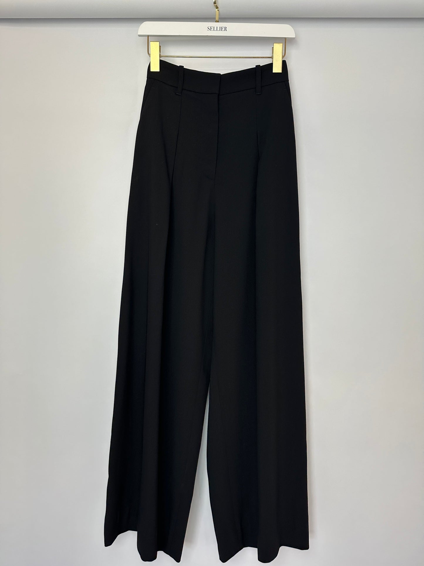 A.L.C Black Tailored Waistcoat and Wide Leg Tro r Set Top Size US 0 (UK 4) Tro rs Size US 2 (UK 6)