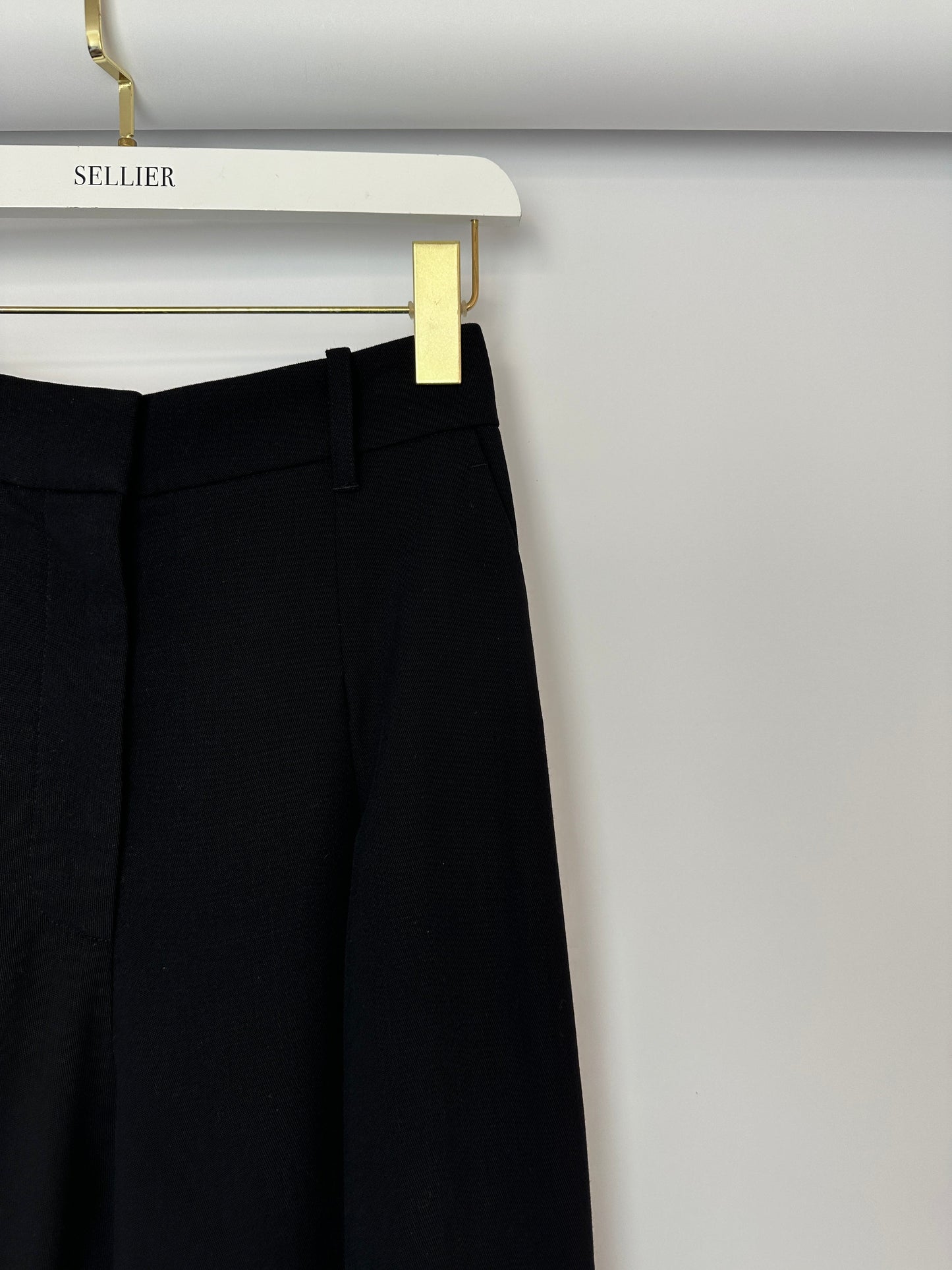 A.L.C Black Tailored Waistcoat and Wide Leg Tro r Set Top Size US 0 (UK 4) Tro rs Size US 2 (UK 6)