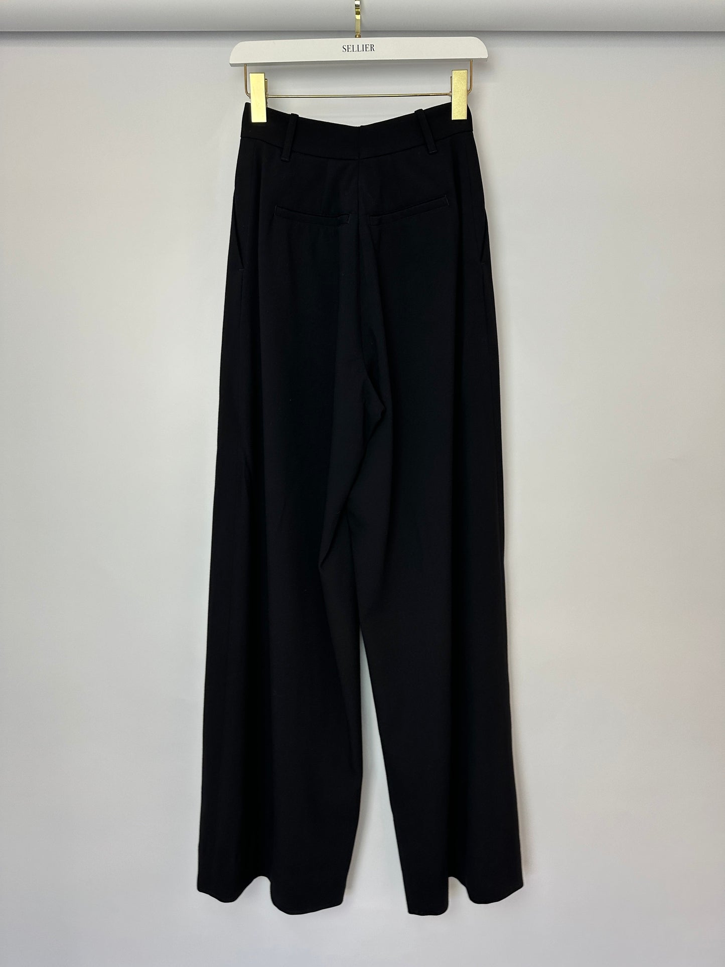 A.L.C Black Tailored Waistcoat and Wide Leg Tro r Set Top Size US 0 (UK 4) Tro rs Size US 2 (UK 6)
