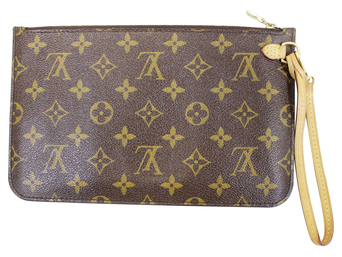 LOUIS VUITTON   Pochette Wristlet Fuchsia Monogram Neverfull MM