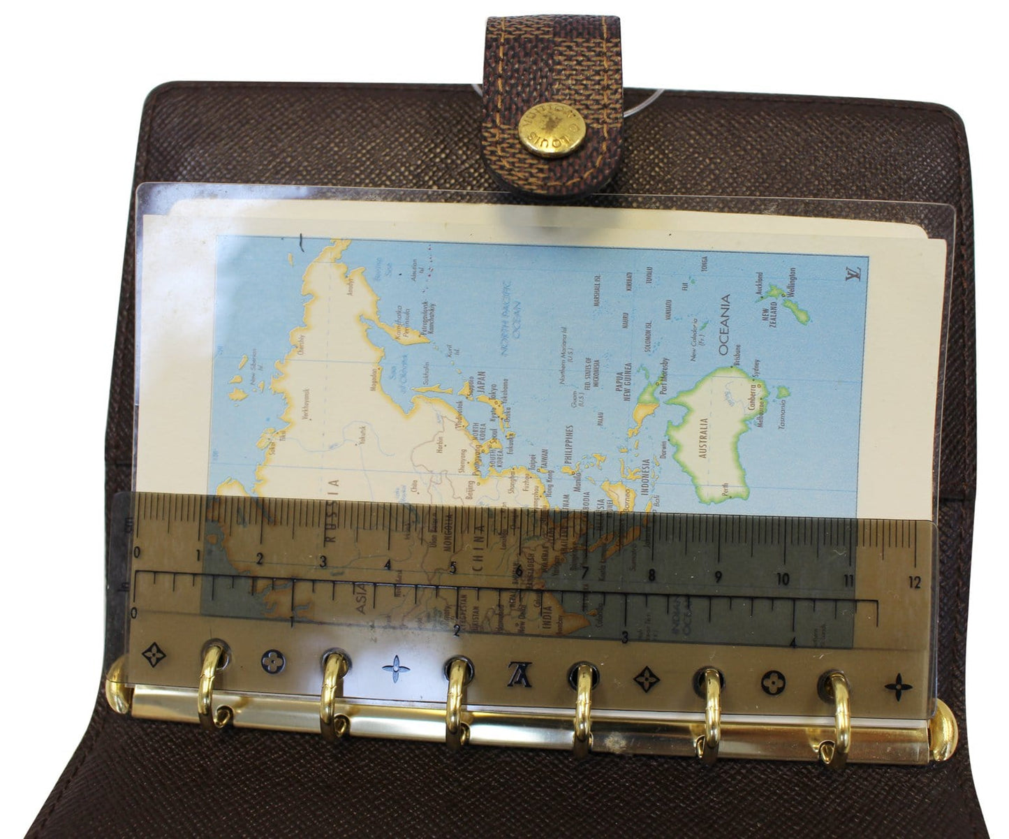 LOUIS VUITTON Damier Ebene Agenda PM Day Planner Cover