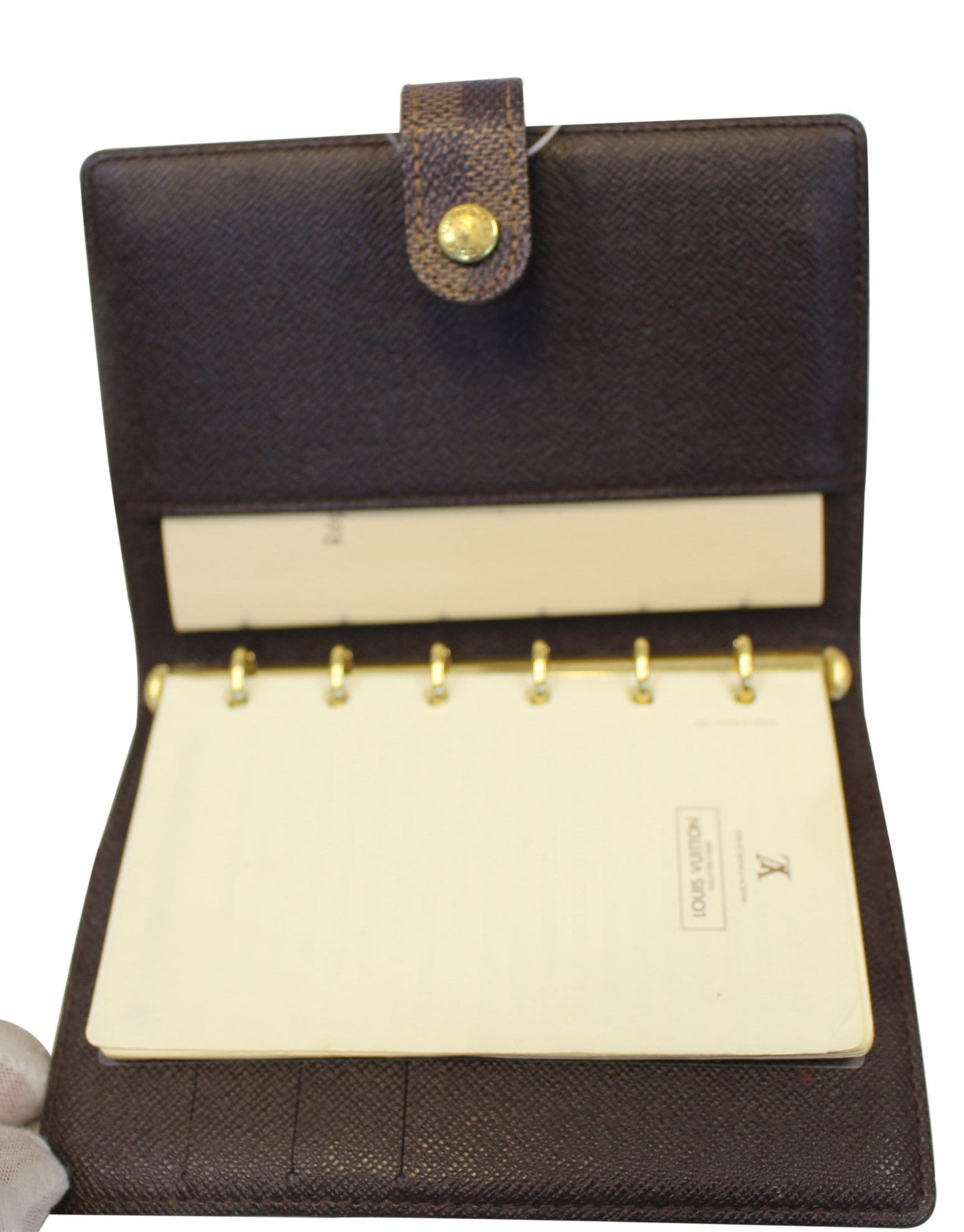 LOUIS VUITTON Damier Ebene Agenda PM Day Planner Cover
