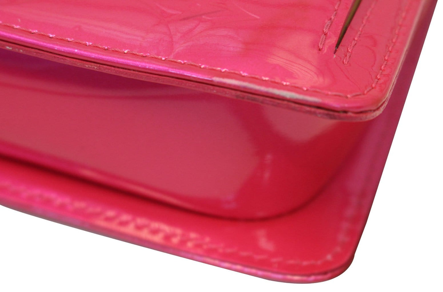 LOUIS VUITTON Monogram Vernis Mott Fuchsia Pink Shoulder Bag